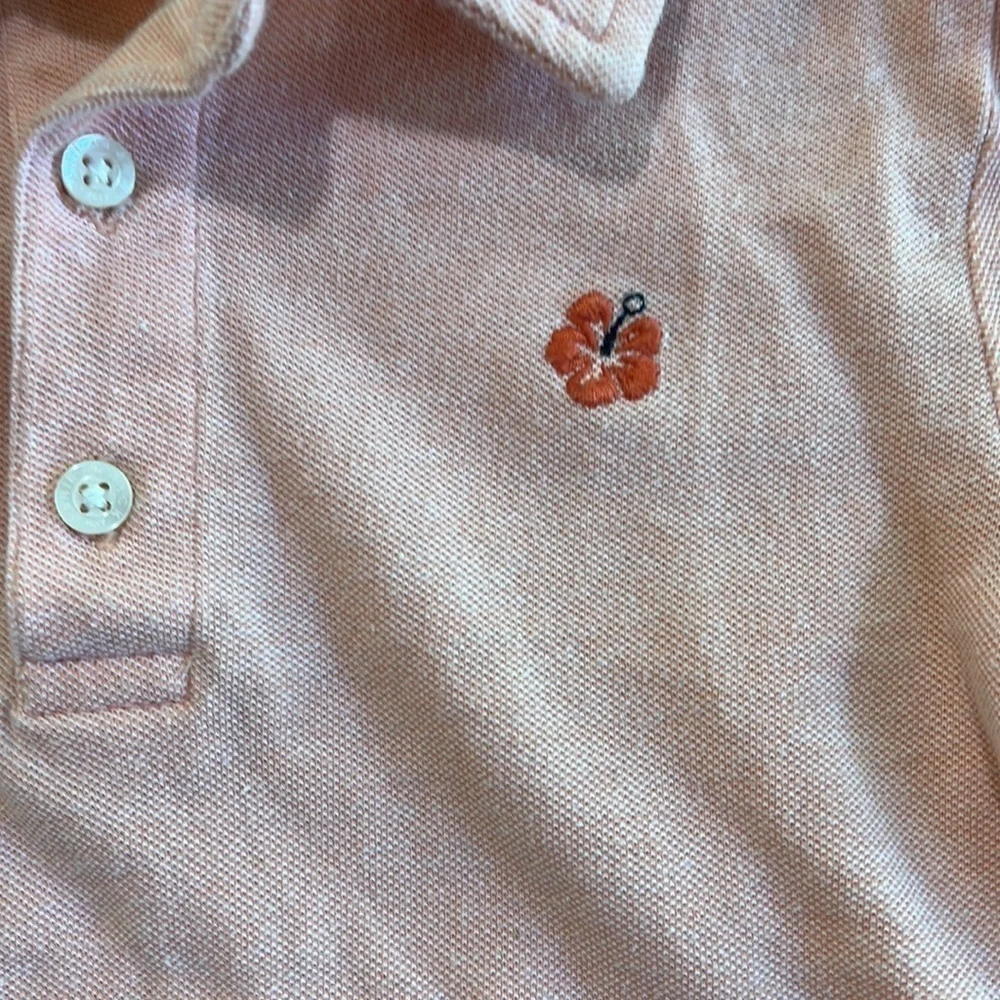 Janie and jack peach polo shirt